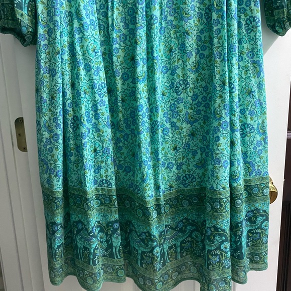 Spell Sundown Boho turquoise dress size XL - Picture 13 of 14